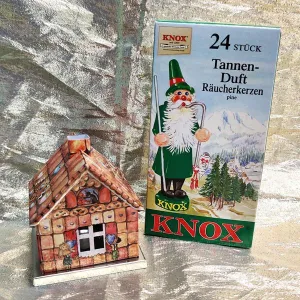 Incense Smoking Gingerbread House Set