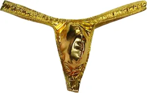JEsilunmaMY Mens Leather Pouch Thongs Low Rise Stretch T-Back G-String Underwear Solid Sexy Panties Bikini Briefs Underpants