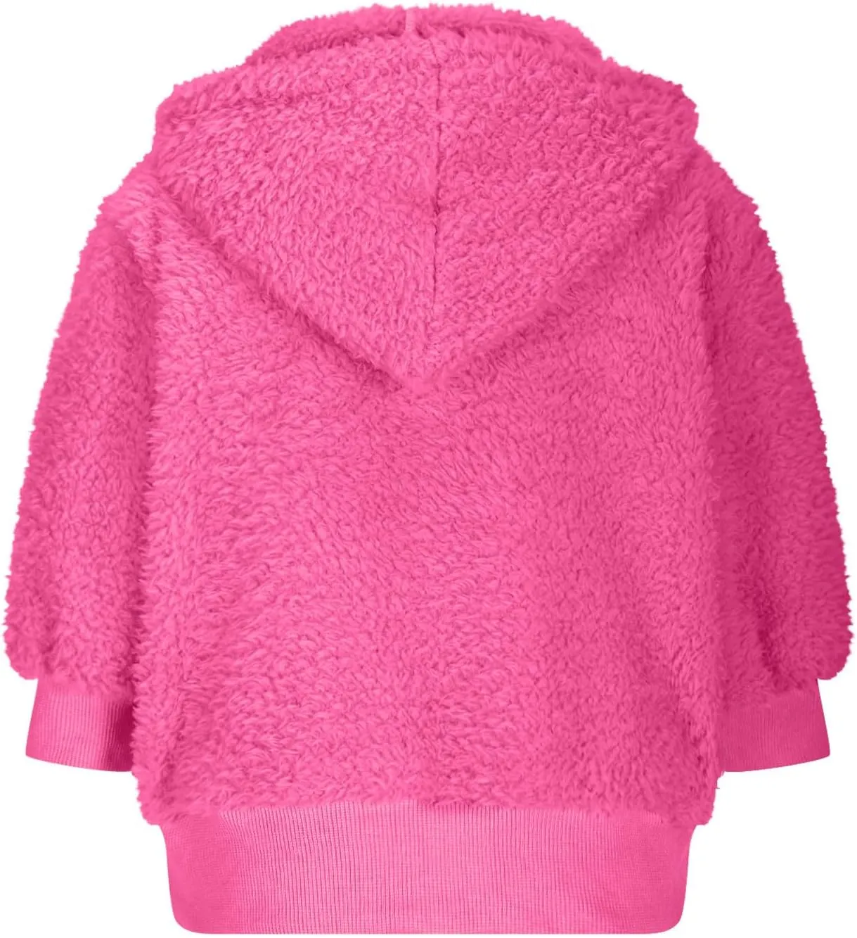 Kids Girls Fleece Hoodies Quarter Zip Pullover Sweatshirt Fuzzy Sherpa Hoodie Toddler Boys Warm Clothes Fluffy Sweater
