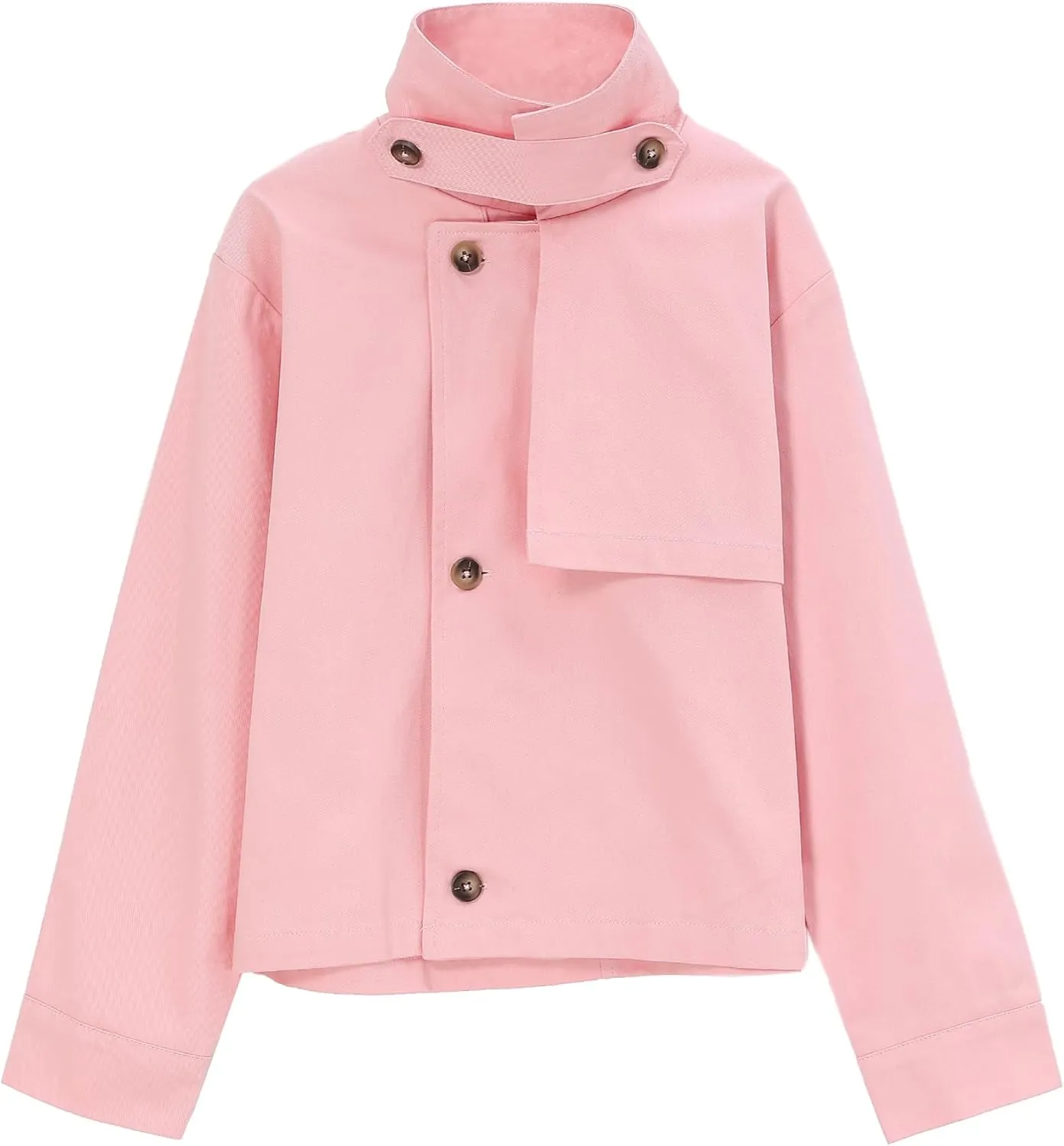 Kids Girls Outwear Jacket Hooded Lightweight Button Down Trench Coat Waterproof Active Windbreaker