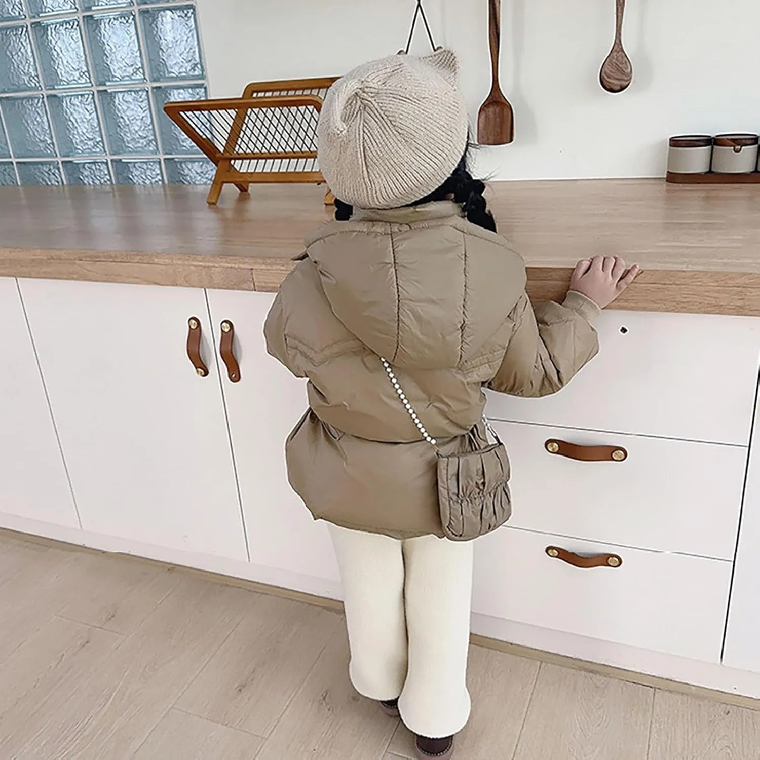 Kids Toddler Baby Girls Boys Winter Warm Thick Solid Cotton Long Sleeve Padded Jacket Coat Clothes Girls
