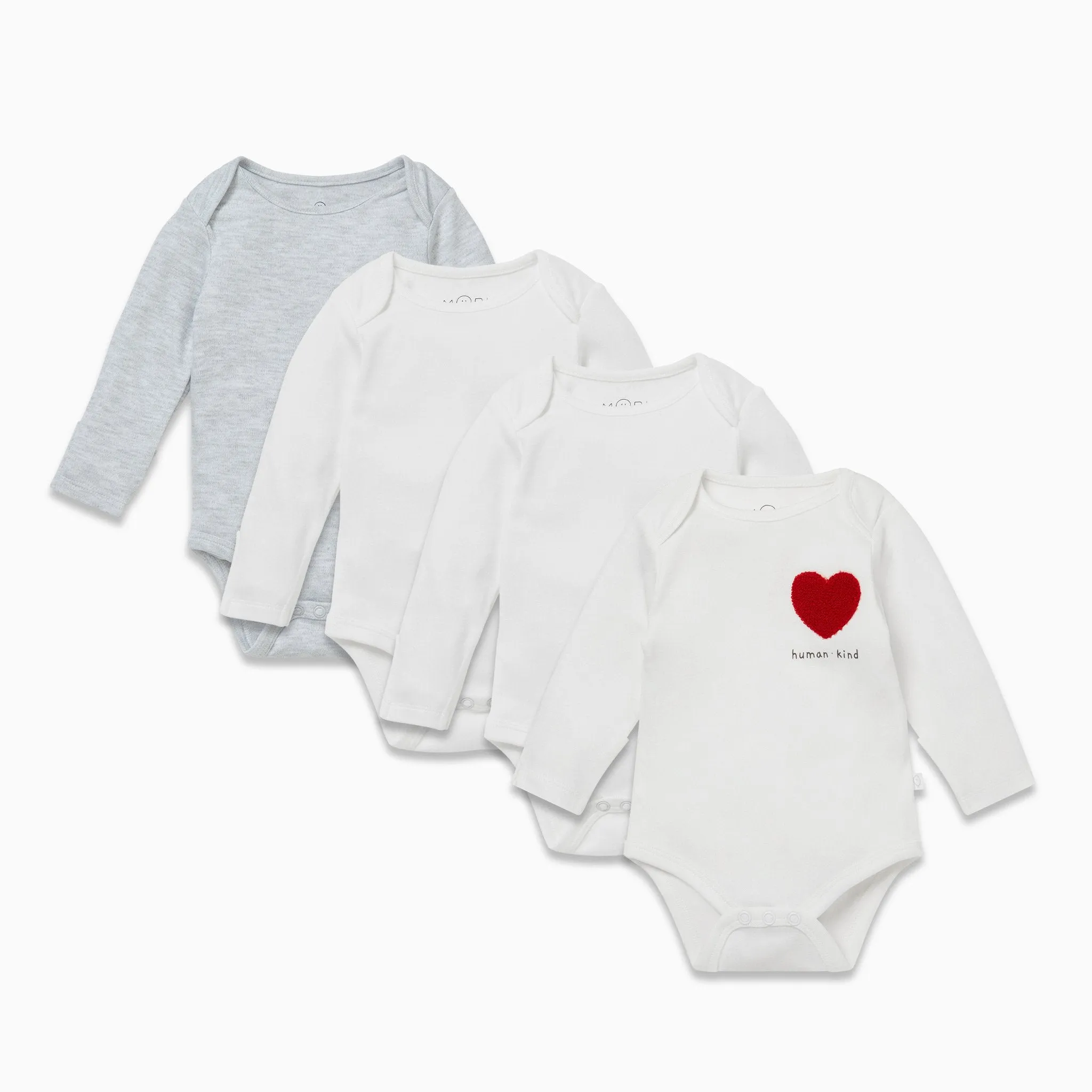 Kind Long Sleeve Bodysuit 4 Pack
