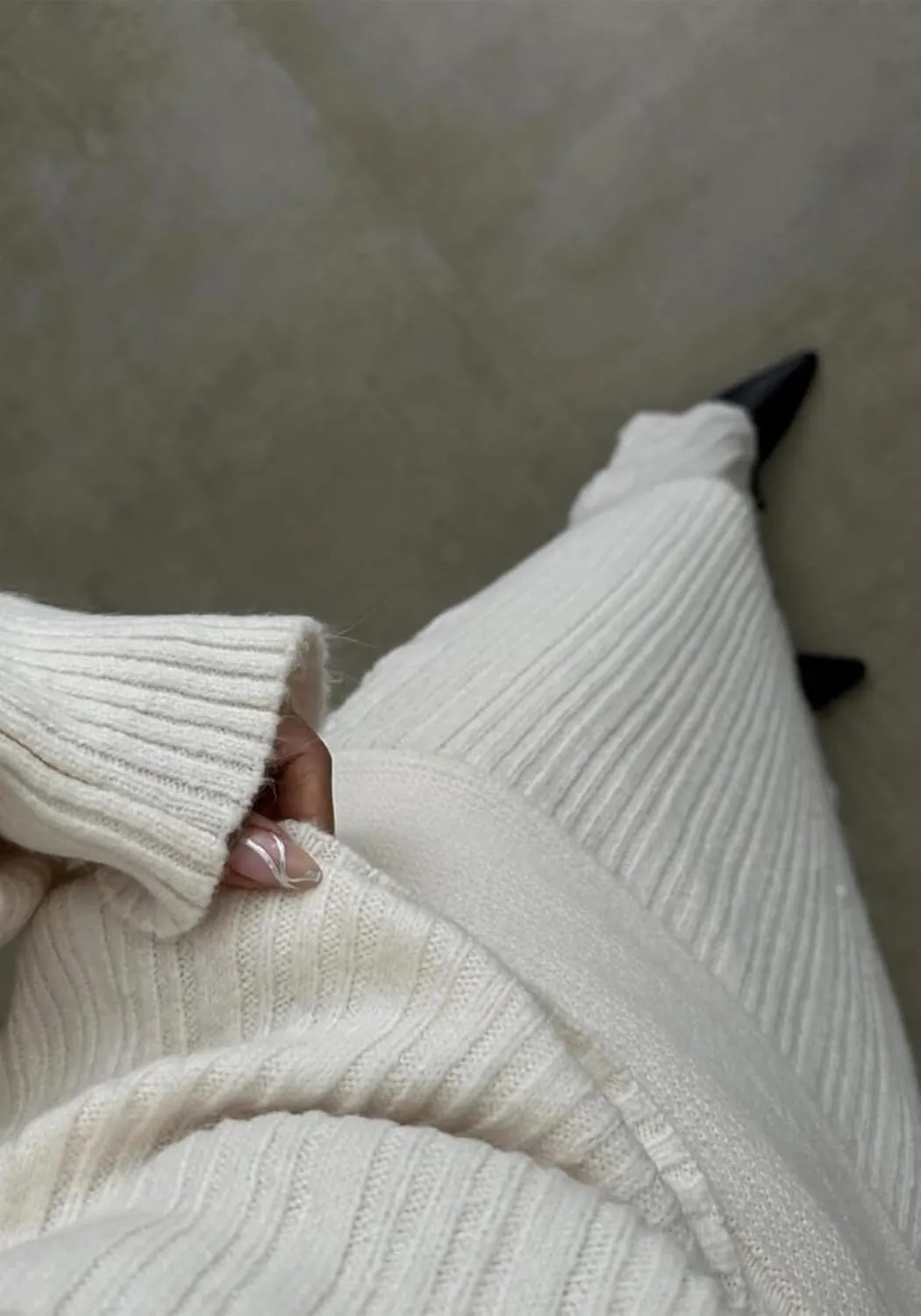 Knit Skirt Sets for Women 2 Piece Outfits Sweater Off Shoulder Knitted Top & Maxi Skirts Fall Elegant Sweater Sets