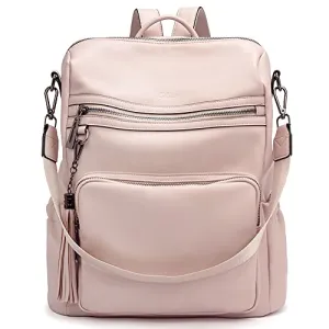 Large Pink Travel Backpack for Women With Shoulder Strap