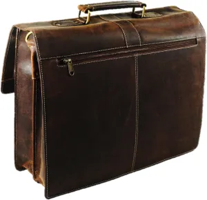 Leather Messenger Bag for Men, 16 Inch Laptop Bag, Crossbody Bag Men, Vintage Handmade Leather Satchel Bag Men, Full Grain Business Briefcase Shoulder Bag for Office/Work/Travel