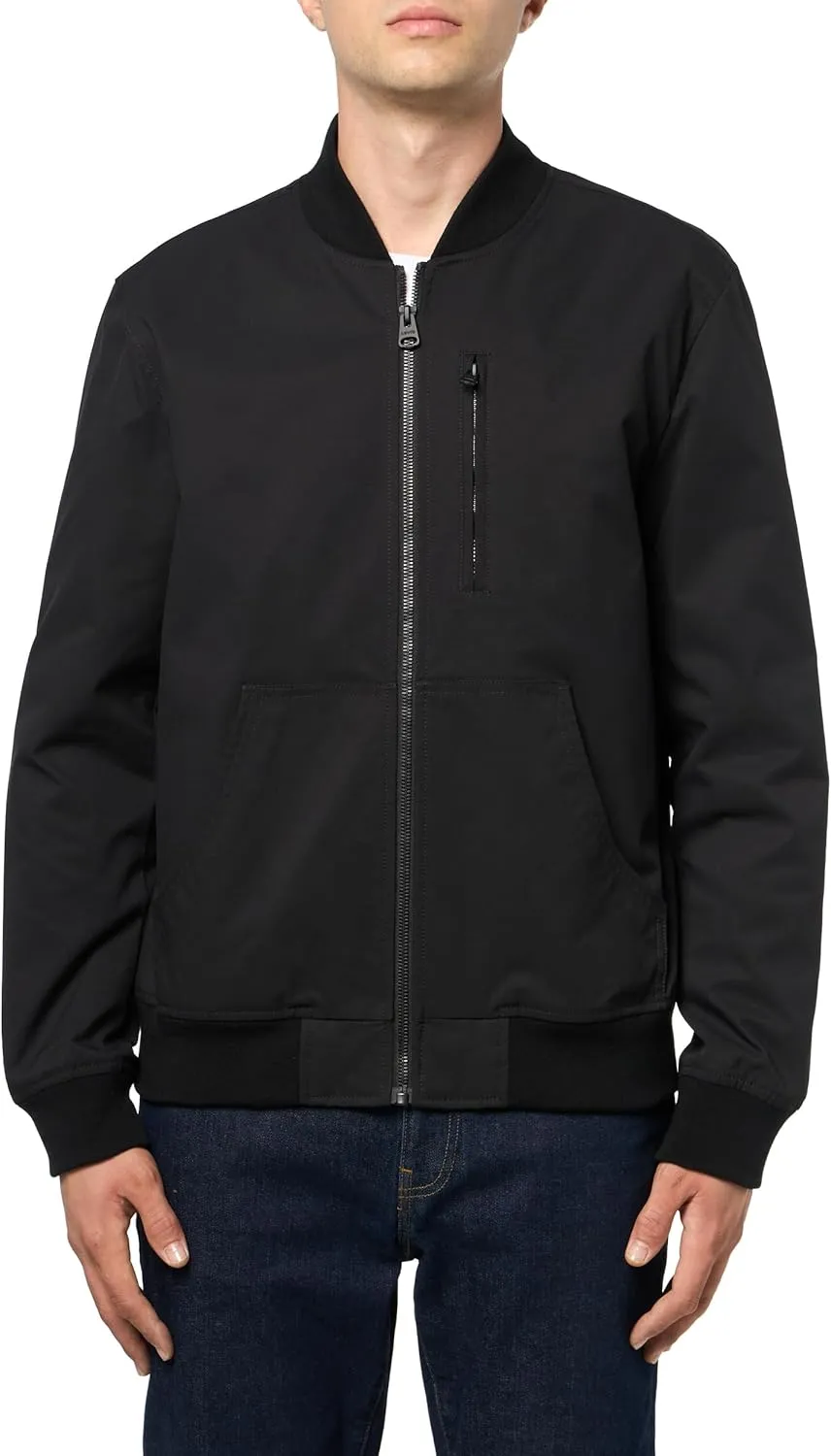 Levi's Men's Rib Knit Bomber with Chest Zip Pocket