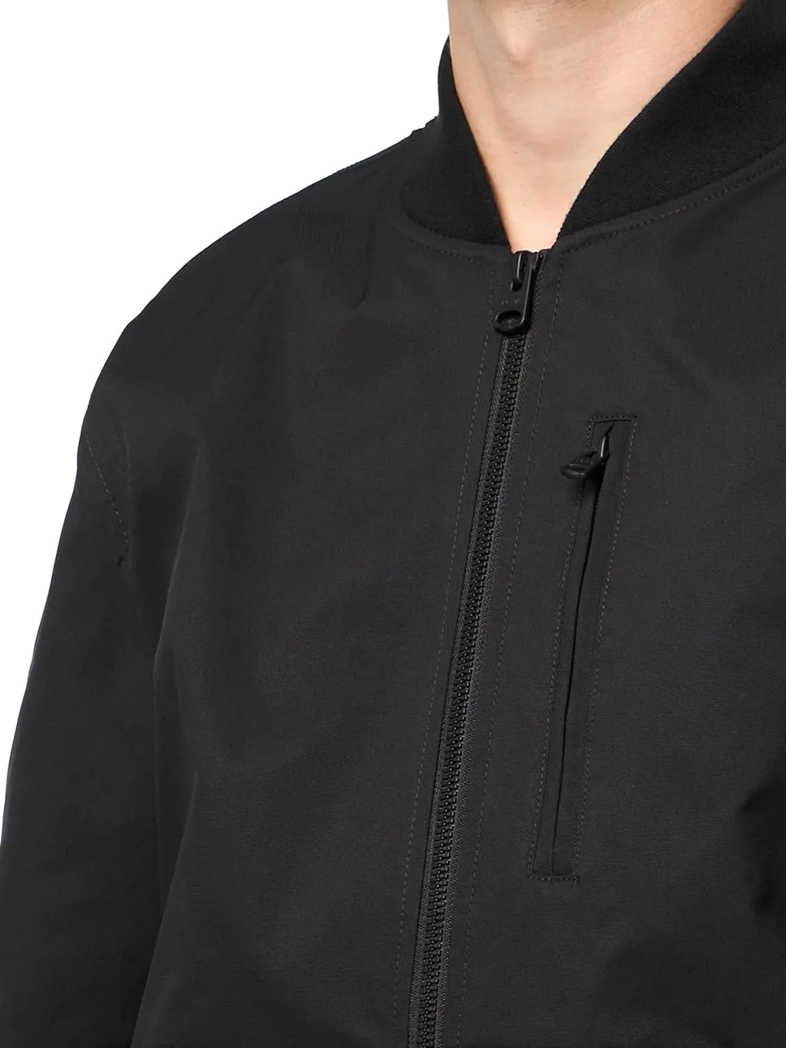 Levi's Men's Rib Knit Bomber with Chest Zip Pocket