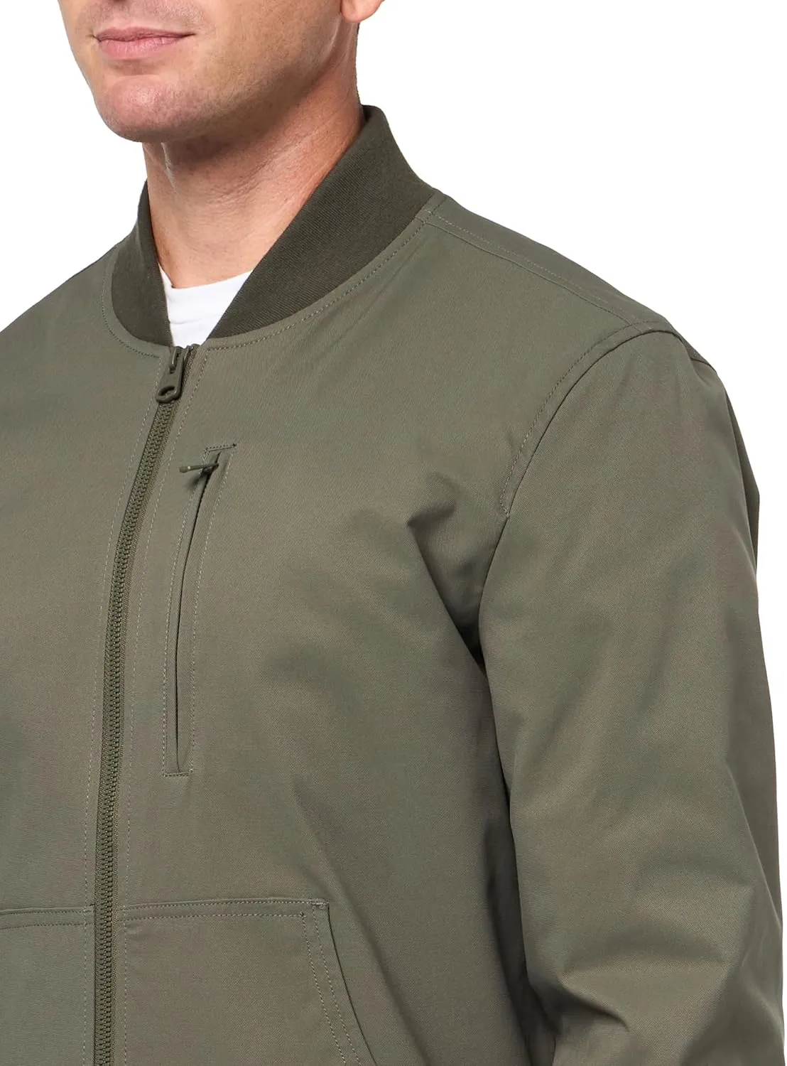 Levi's Men's Rib Knit Bomber with Chest Zip Pocket