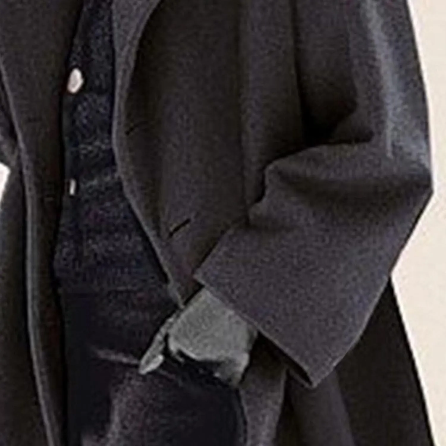 Maiyifu-GJ Wool Coat for Women Plus Size Pea Coat Winter Wool Coat Trench Jacket Ladies Warm Slim Long Overcoat Outwear