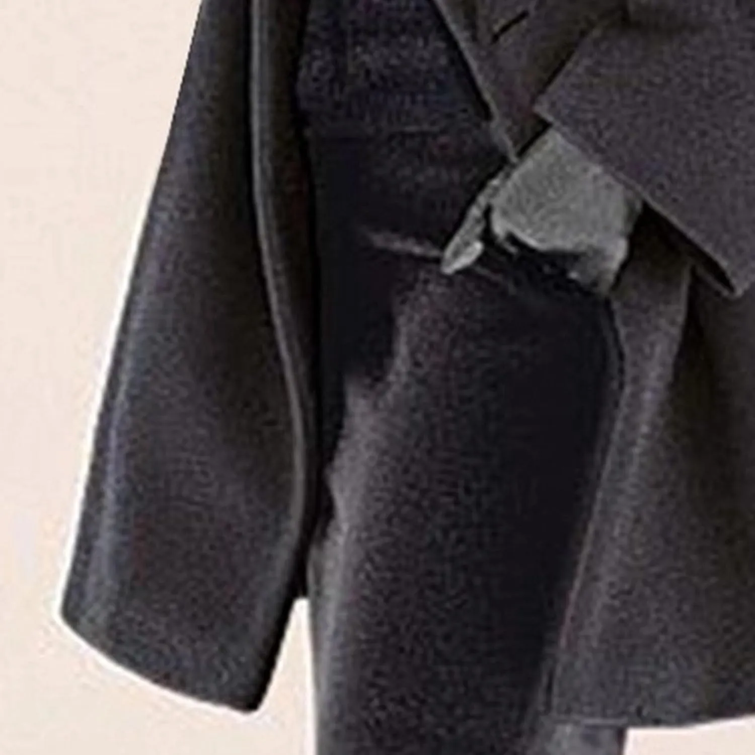 Maiyifu-GJ Wool Coat for Women Plus Size Pea Coat Winter Wool Coat Trench Jacket Ladies Warm Slim Long Overcoat Outwear