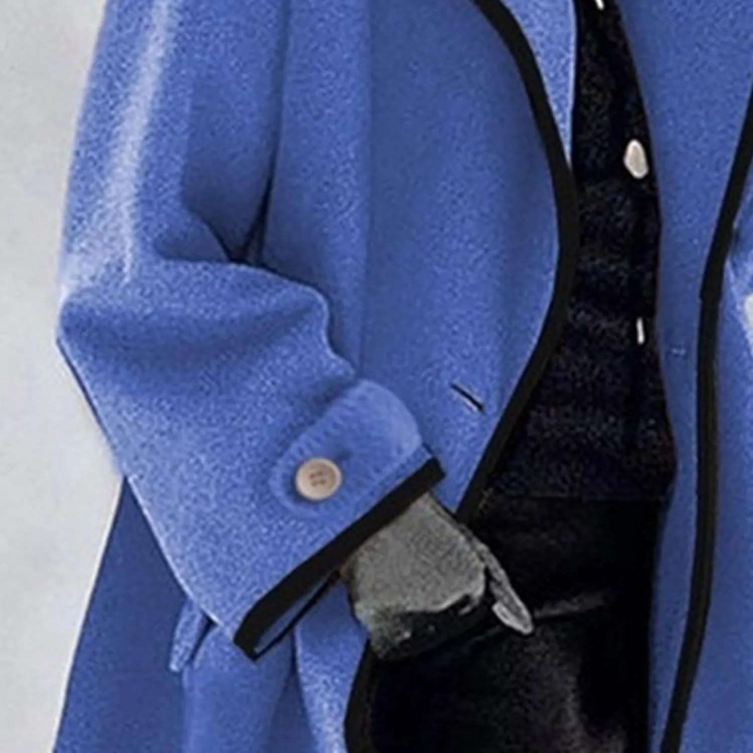 Maiyifu-GJ Wool Coat for Women Plus Size Pea Coat Winter Wool Coat Trench Jacket Ladies Warm Slim Long Overcoat Outwear