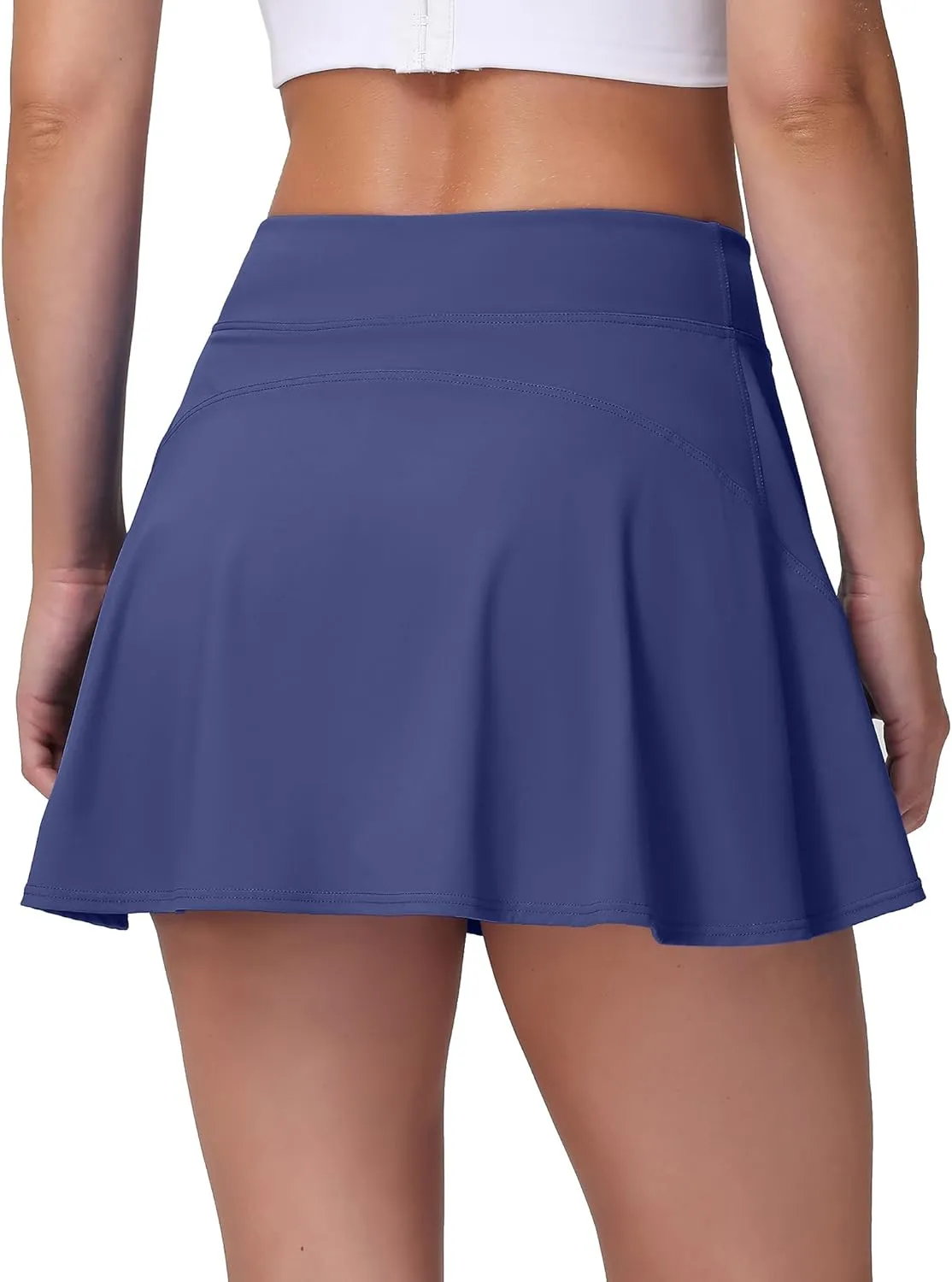 MCEDAR Tennis Skirts for Women High Waisted Golf Skorts Athletic Running Skirt Inner Shorts with Pockets Pickleball