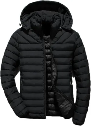 Men Cotton-Padded Casual Jackets Fashion Winter Outwear Jacket Parka Coats