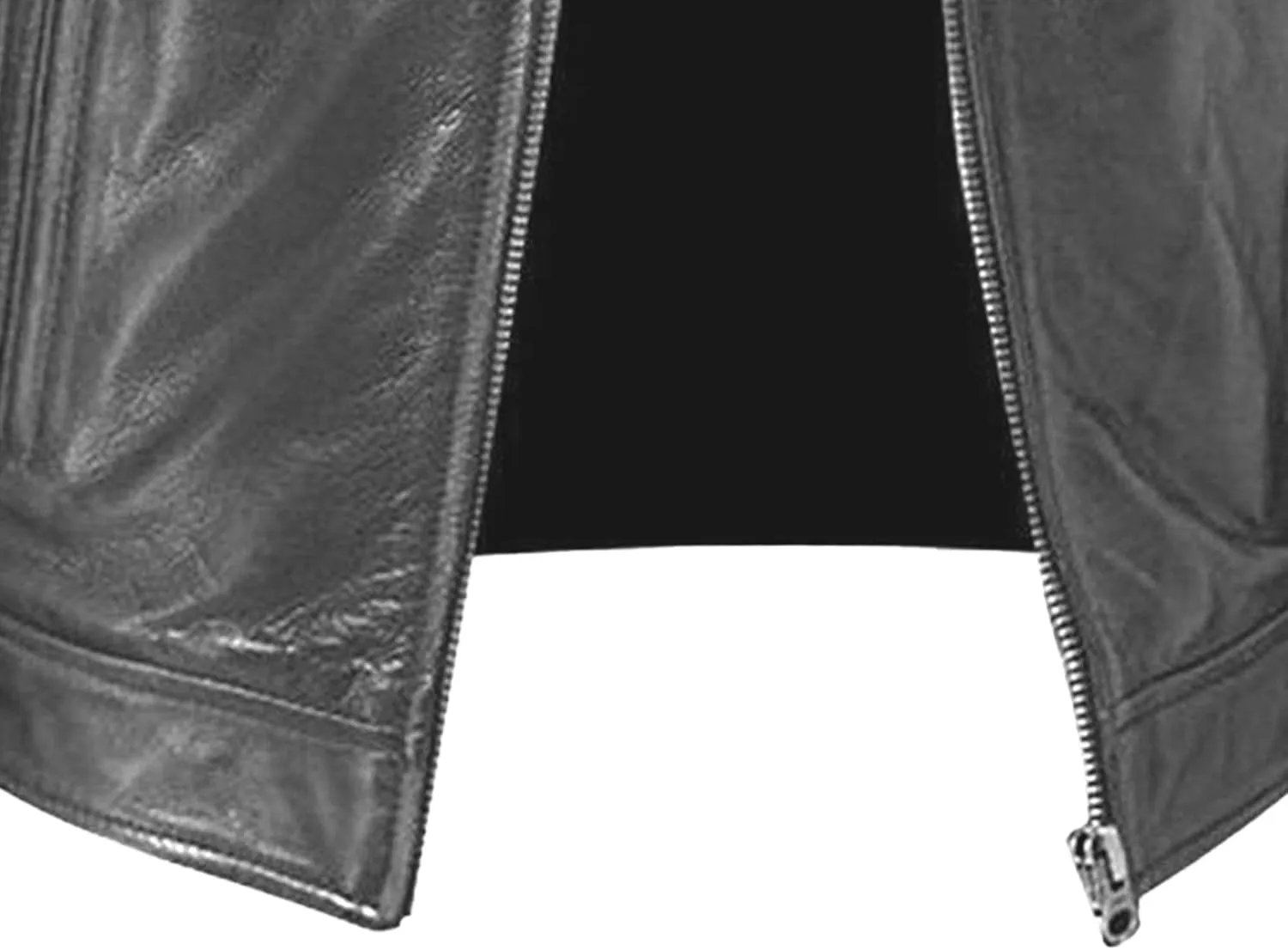 Men Leather Motorcycle Jacket Stand Collar Faux Leather Jackets Zip-Up Slim Fit Biker Coat