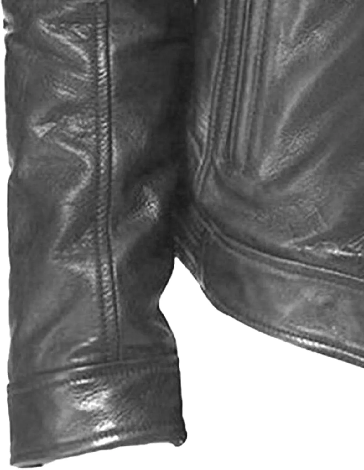 Men Leather Motorcycle Jacket Stand Collar Faux Leather Jackets Zip-Up Slim Fit Biker Coat