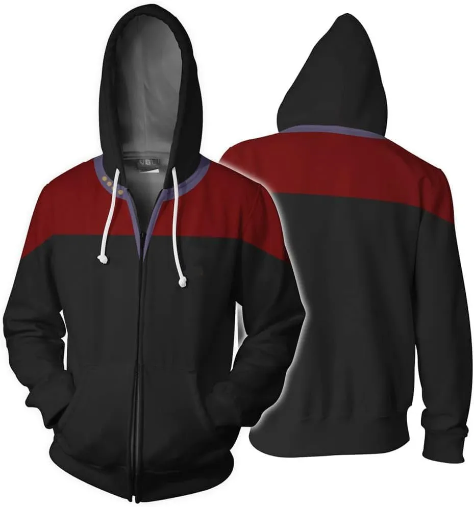 Men's Anime Costume Hoodie Graphic 3D Print Clothing for Men Women Zip Up Jacket Long Sleeve Hooded Sweatshirt