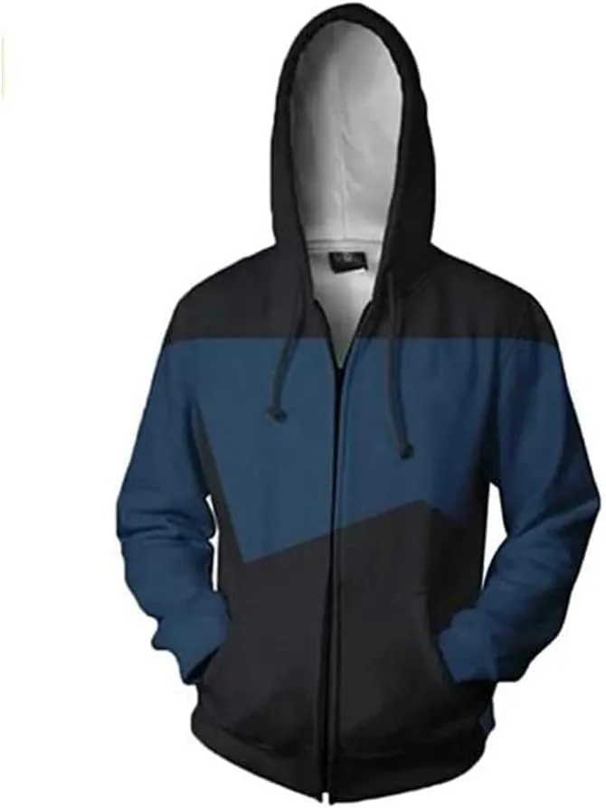 Men's Anime Costume Hoodie Graphic 3D Print Clothing for Men Women Zip Up Jacket Long Sleeve Hooded Sweatshirt