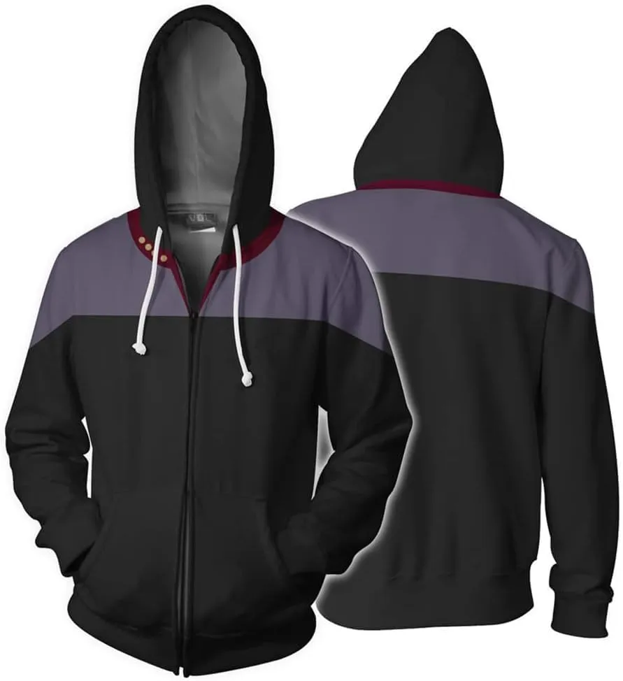 Men's Anime Costume Hoodie Graphic 3D Print Clothing for Men Women Zip Up Jacket Long Sleeve Hooded Sweatshirt