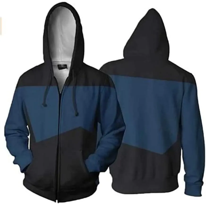 Men's Anime Costume Hoodie Graphic 3D Print Clothing for Men Women Zip Up Jacket Long Sleeve Hooded Sweatshirt