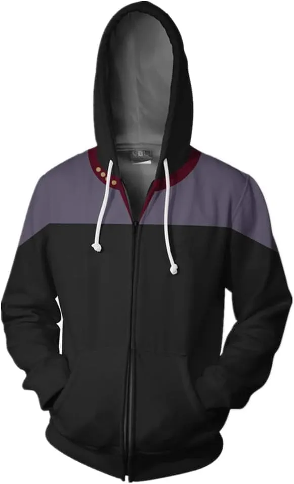 Men's Anime Costume Hoodie Graphic 3D Print Clothing for Men Women Zip Up Jacket Long Sleeve Hooded Sweatshirt