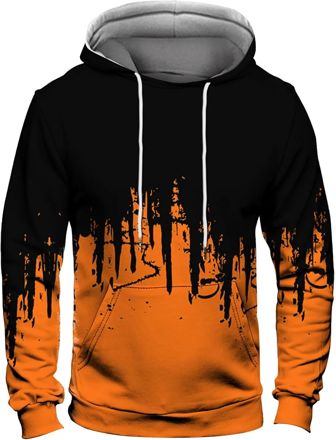 Men's Gym Workout Active Long Sleeve Pullover Lightweight Hoodie Casual Hooded Sweatshirts, M-6XL