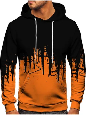 Men's Gym Workout Active Long Sleeve Pullover Lightweight Hoodie Casual Hooded Sweatshirts, M-6XL