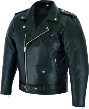 Men's Motorcycle Brando Leather Jacket 100% Genuine Real Soft Distressed Zip Up Motorbike Leather Jackets