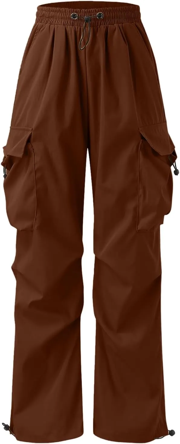Men's Work Pants Loose Big Trousers Lace Straps Side 4 Pockets Casual Sports Trousers Suit Pants for Men