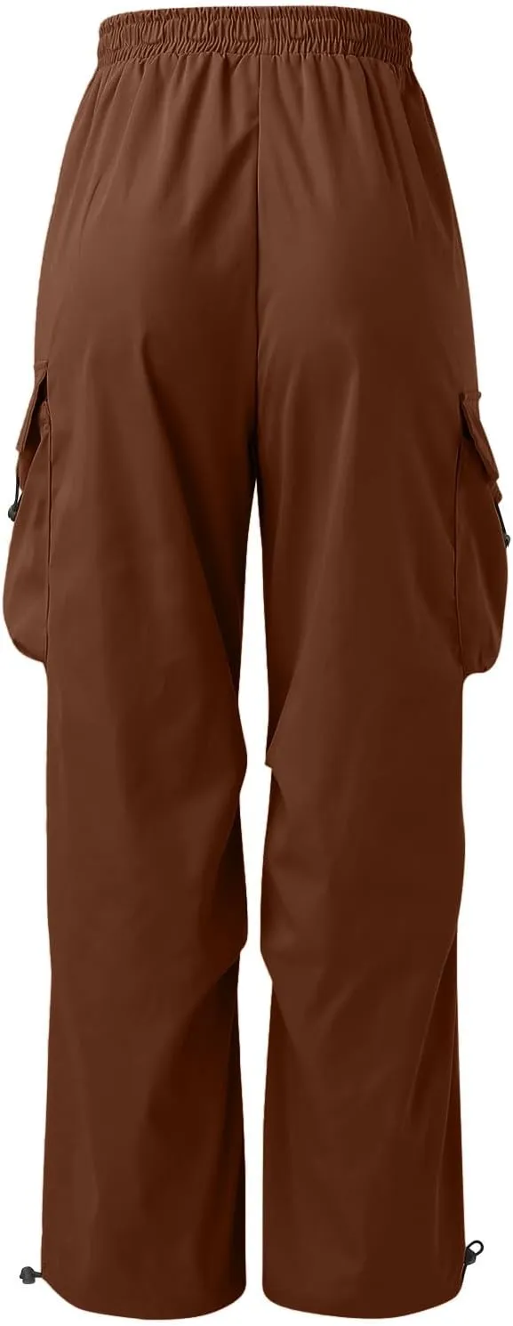 Men's Work Pants Loose Big Trousers Lace Straps Side 4 Pockets Casual Sports Trousers Suit Pants for Men