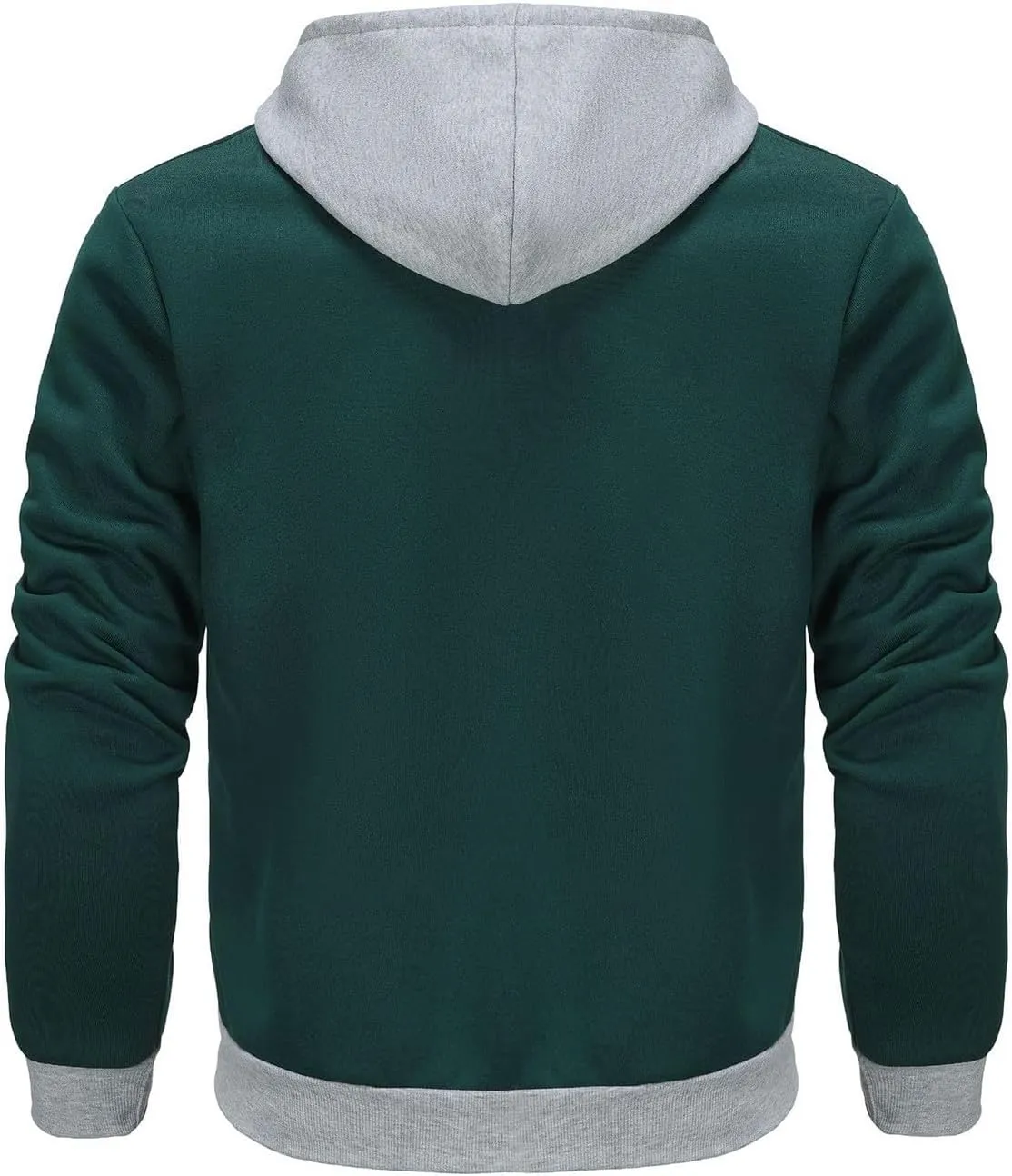 Men's Zip Up Hoodie Shirts Soft Solid Color Coat Light Trendy Long Sleeve Jacket Casual Winter Sweatershirts with Pockets