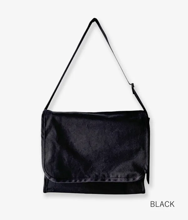 MHL./WASHED COTTON DRILL SHOULDER BAG