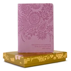 Moonlit Mauve Purple Passport Wallet