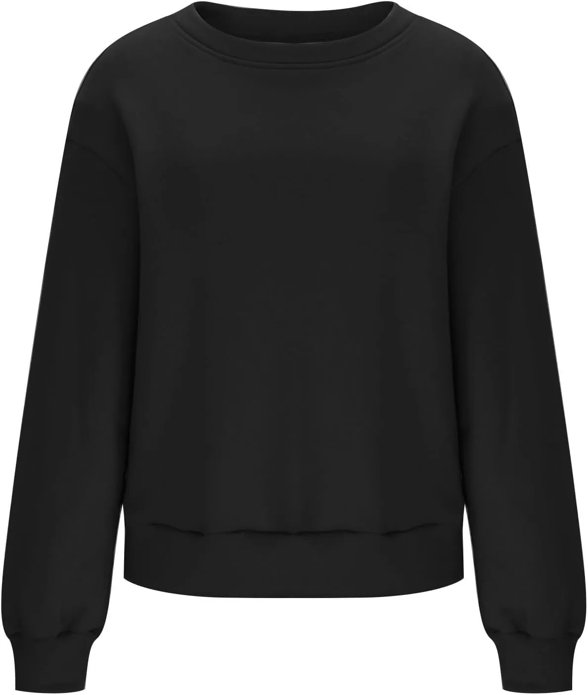 Oversized Drop Shoulder Sweatshirts for Women Teen Girls Fall y2k Clothes Long Sleeve Crewneck Pullover Tops