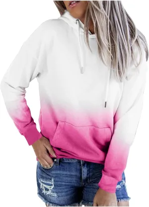 Oversized Hoodies for Women Fashion Long Sleeve Tie Dye Sweatshirts 2024 Fall Preppy Pullover with Pockets