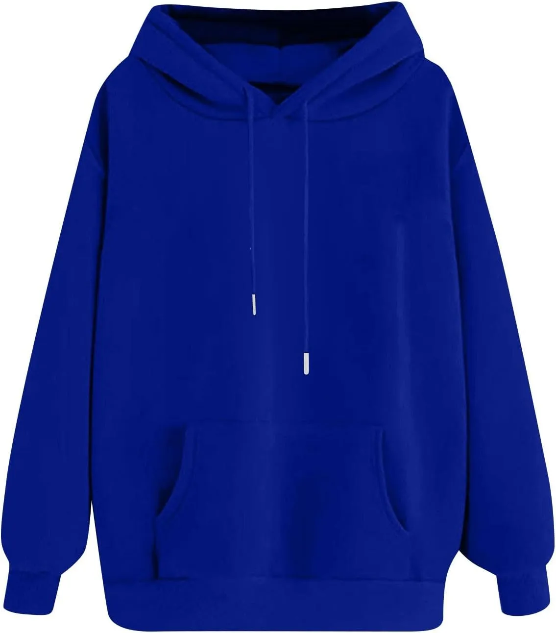 Oversized Hoodies for Women Loose Long Sleeve Crew Neck Sweatshirts Hooded Classic Solid Pullover with Pockets