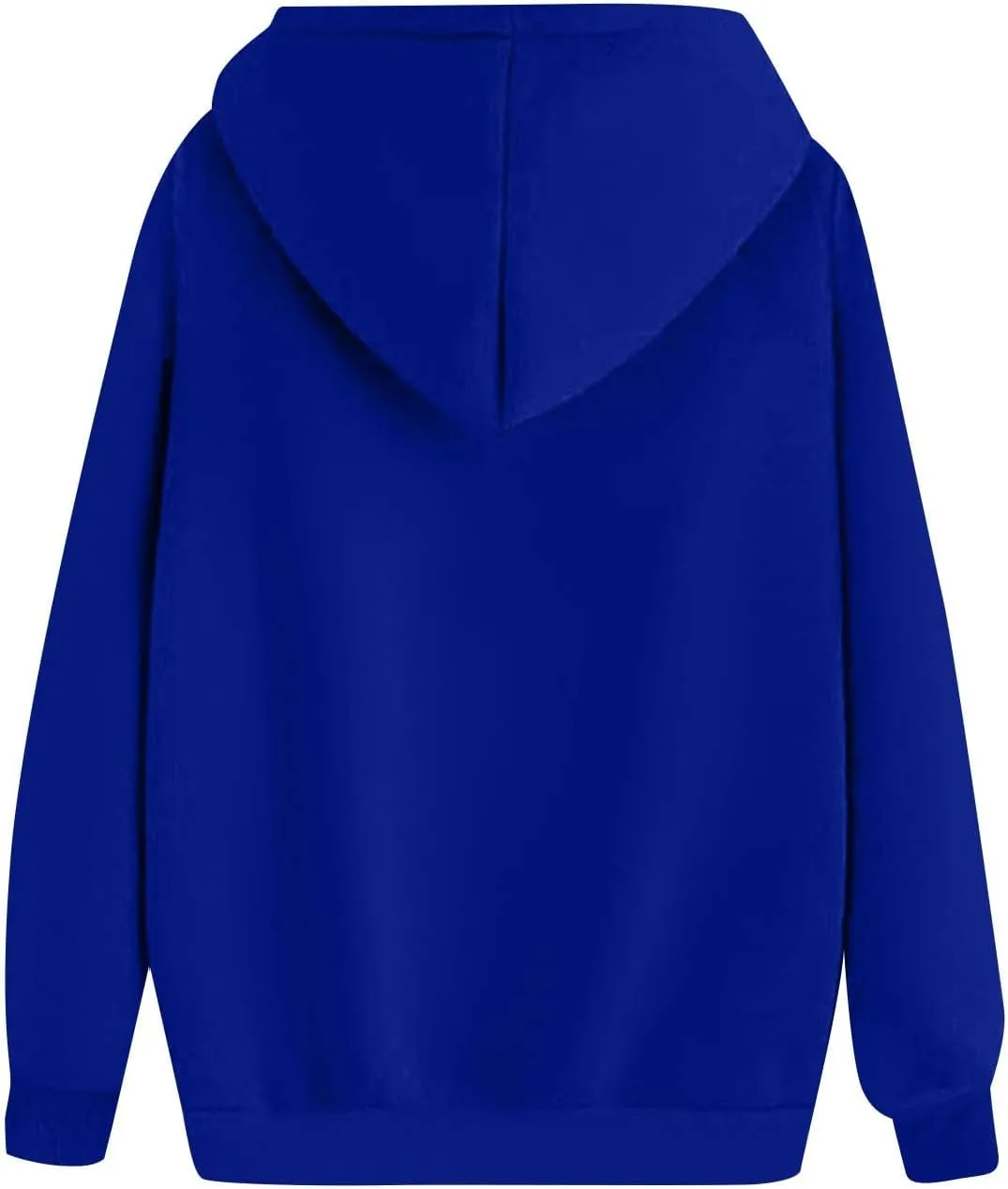 Oversized Hoodies for Women Loose Long Sleeve Crew Neck Sweatshirts Hooded Classic Solid Pullover with Pockets