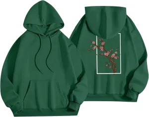 Oversized Hoodies for Women Plus Size Casual Graphic Sweatshirts Y2K Trendy Fall Pullover Top Teen Girls Cute Clothes