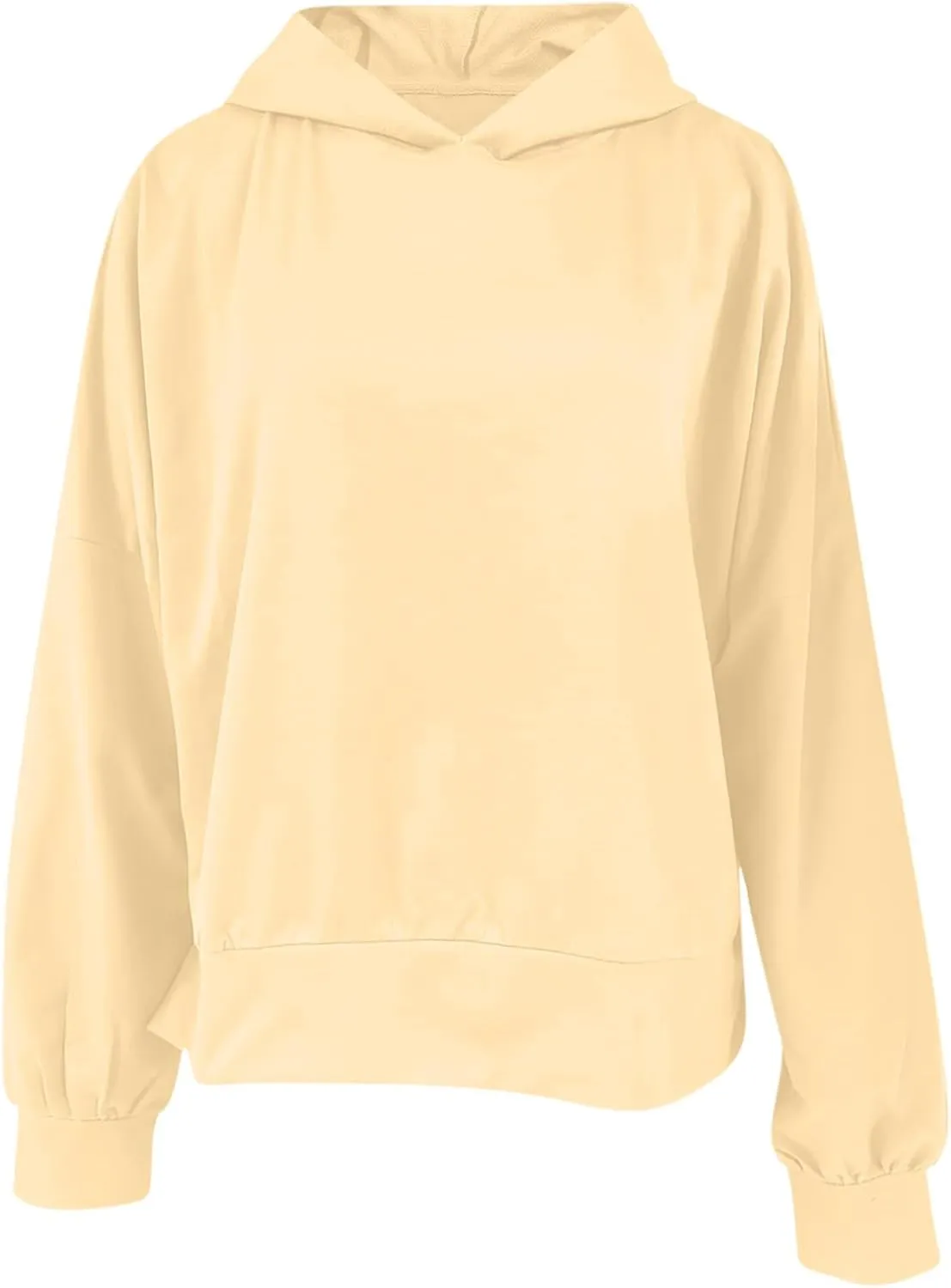 Oversized Hoodies for Women Split Side Hem Hooded Neck Sweatshirts Casual Long Sleeve Drop Shoulder Pullover Tops