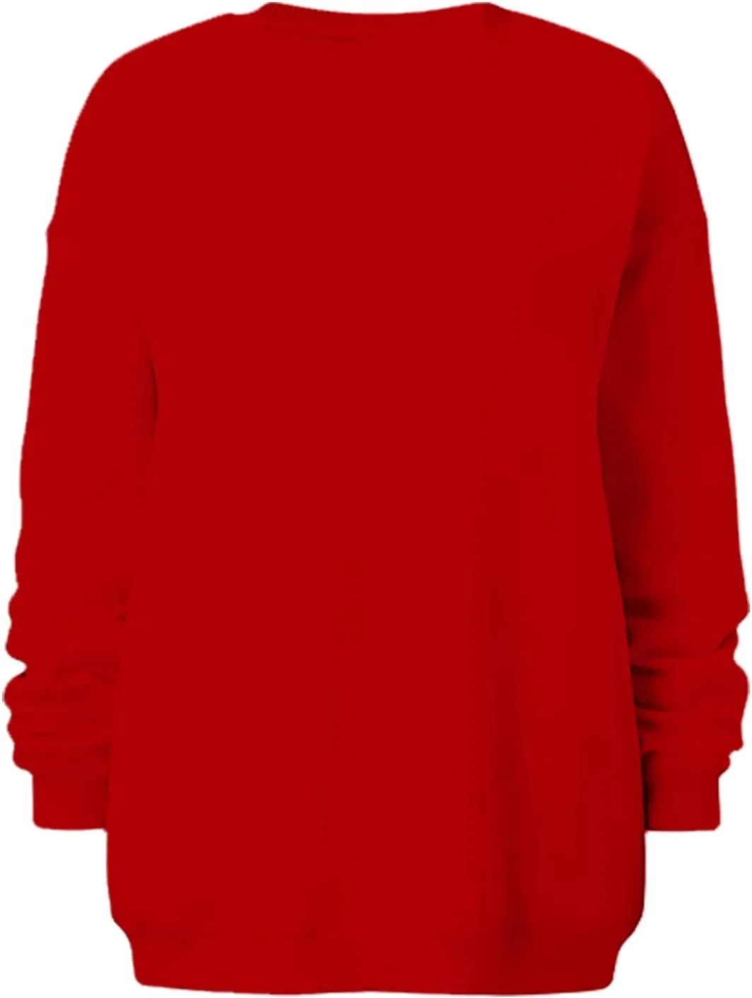 Oversized Long Sleeve Sweatshirts For Women 2023 Fall Fashion Crewneck Sweatshirt Solid Casual Loose Pullover Tops
