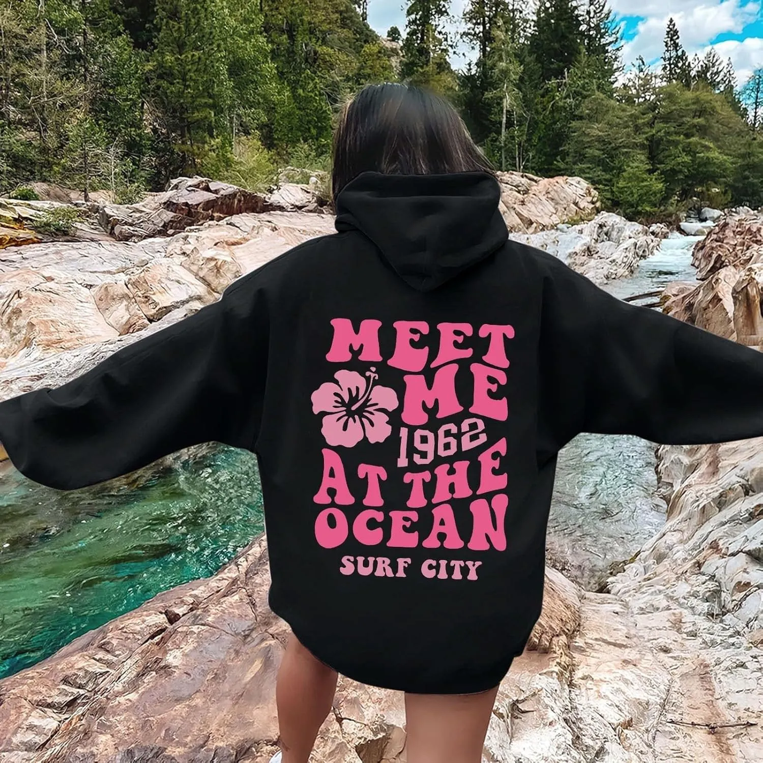 Oversized Sweatshirt For Women,Womens Oversized Letter Print Sweatshirts Casual Long Sleeve Pullover With Pockets