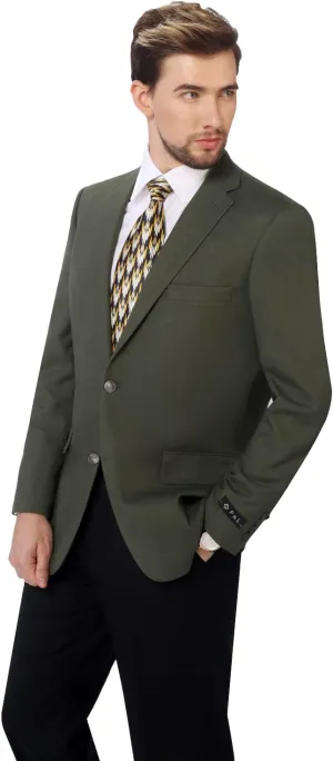 P&L Men's Casual Blazer Jacket Sport Coat, Classic Stretch Suit Jacket, 2 Button