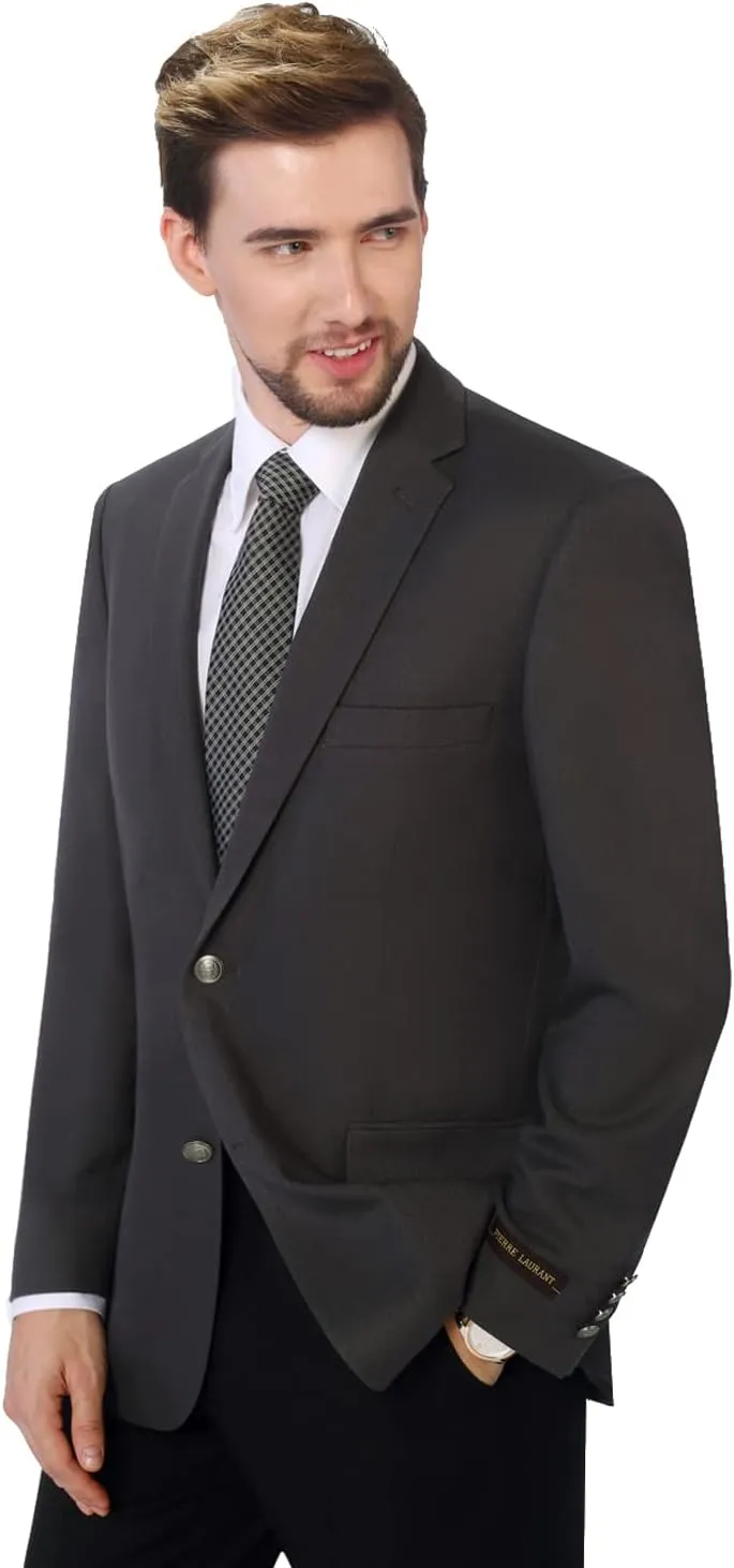 P&L Men's Casual Blazer Jacket Sport Coat, Classic Stretch Suit Jacket, 2 Button