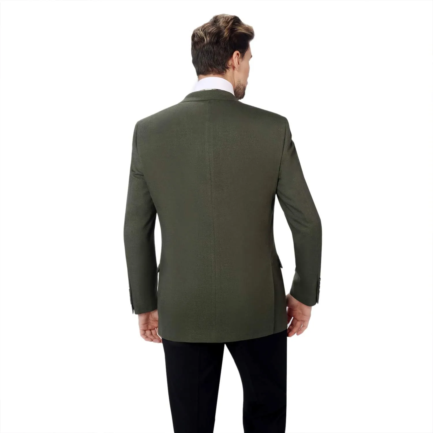 P&L Men's Casual Blazer Jacket Sport Coat, Classic Stretch Suit Jacket, 2 Button