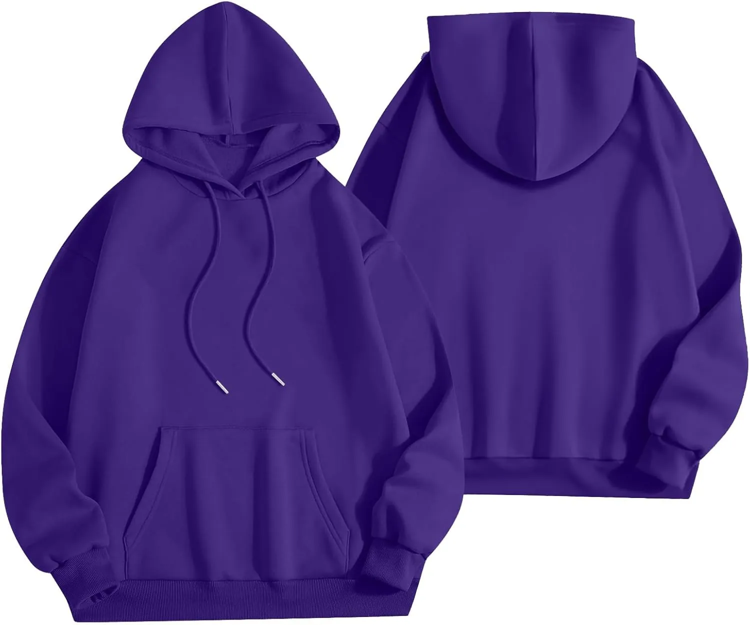 PETYCZEN Womens Sets 2 Piece Outfits Oversized Fleece Sweatsuit Set Long Sleeve Hoodie with Sweatpants Lounge Sets Tracksuit