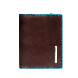 Piquadro Blue Square Credit Card Holder - Mahogany - PP1395B2/MO