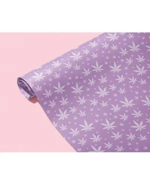 Purple Pot Leaf Wrapping Paper