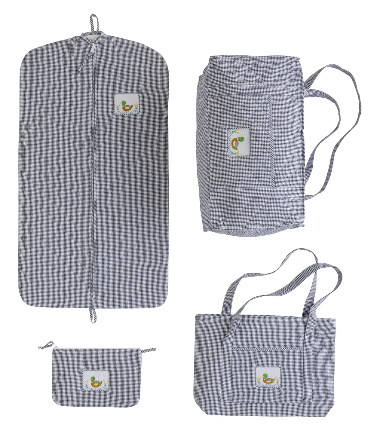 Quilted Luggage Set- Mallard