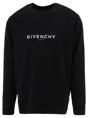 "REVERSE" EMBROIDERED LOGO SWEATSHIRT