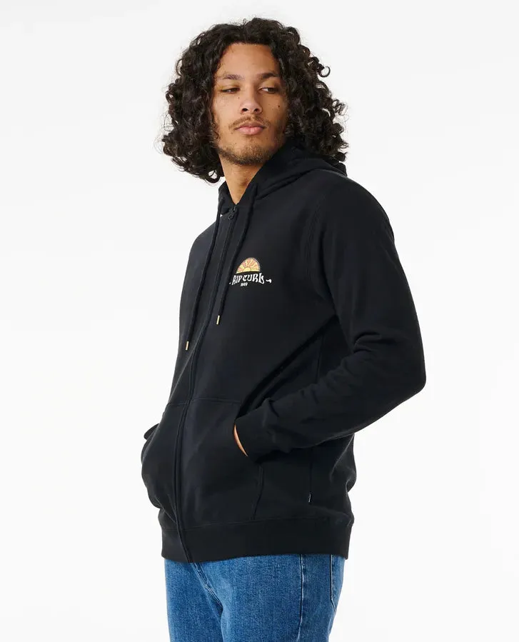Rip Curl Tubed And Hazed Zip Through Hood