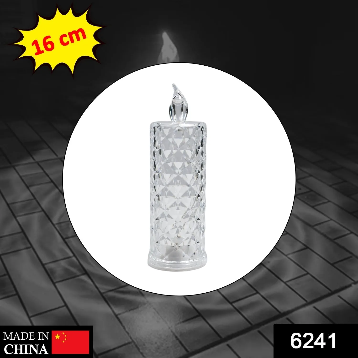 Rose Candles for Home Decoration, Crystal Candle Lights